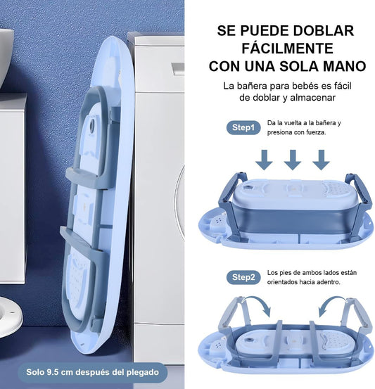 BAÑERA PLEGABLE CON TEMPERATURA