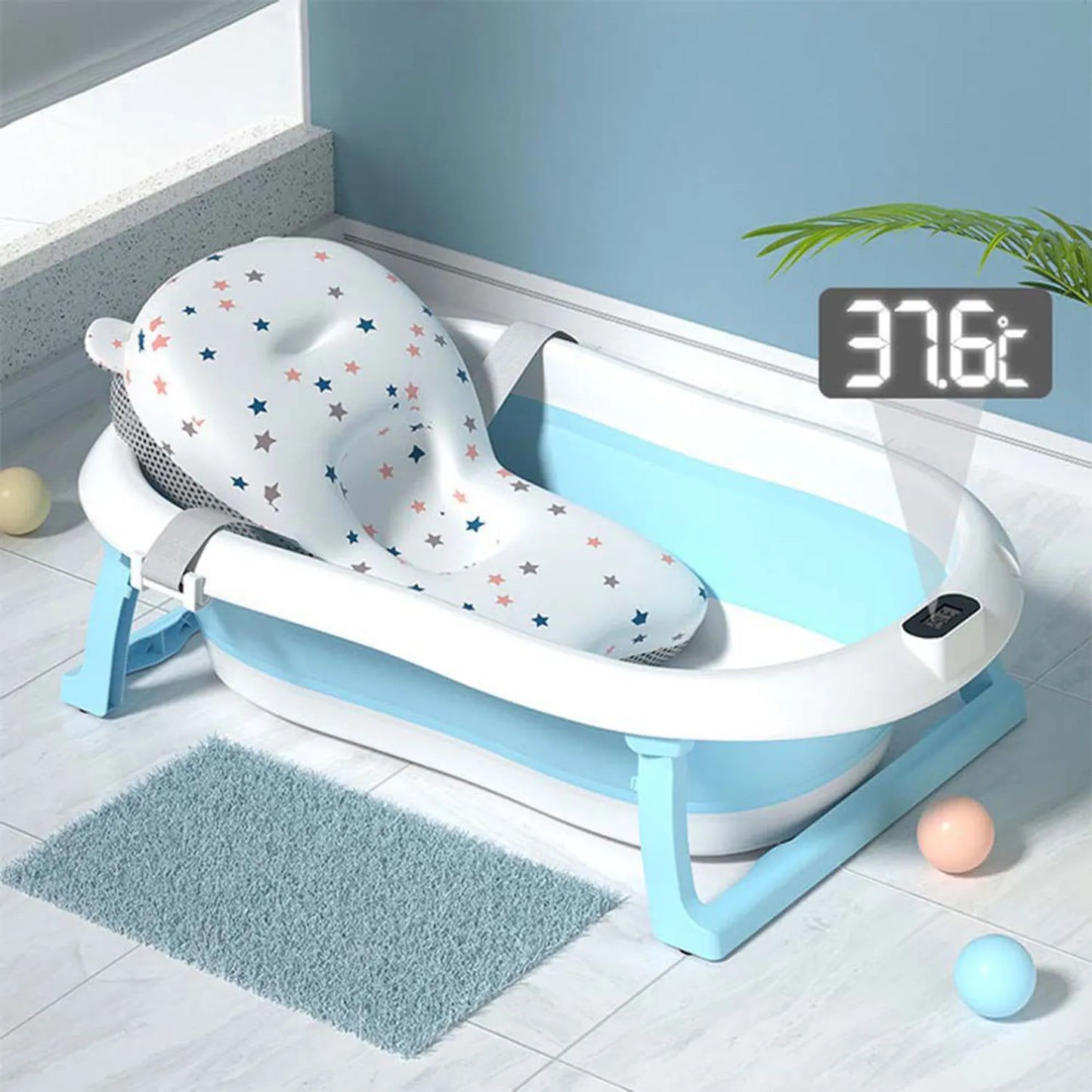 BAÑERA PLEGABLE CON TEMPERATURA