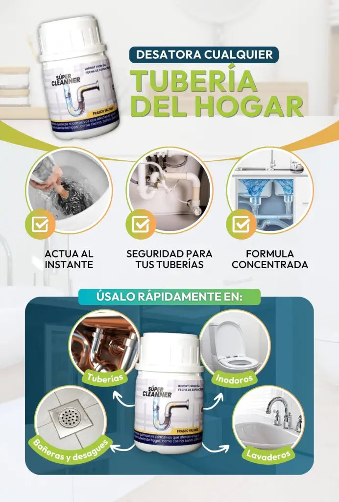 DESATORADOR EN POLVO PARA TUBERIAS 140gr